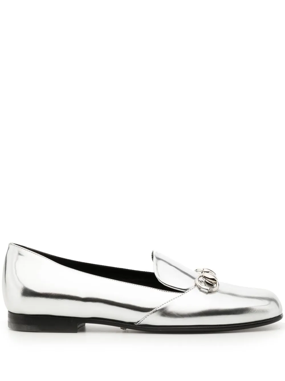Gucci metallic outlet loafers