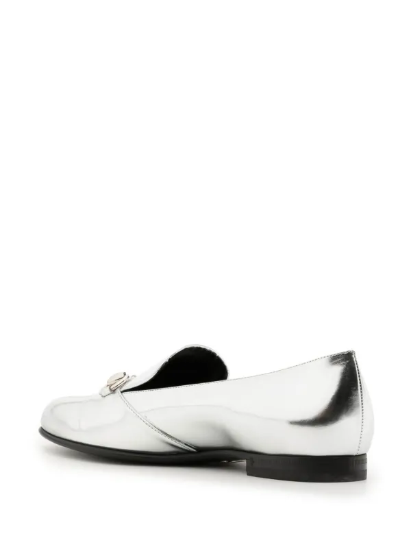 Gucci metallic sale loafers