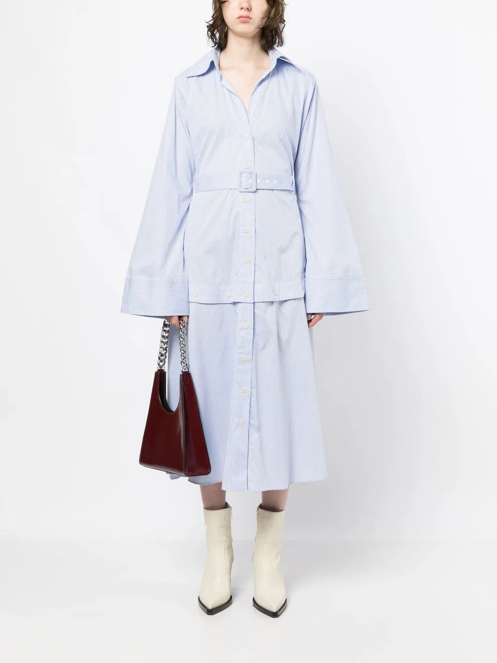 Palmer//Harding Blouse met wijde mouwen - Wit