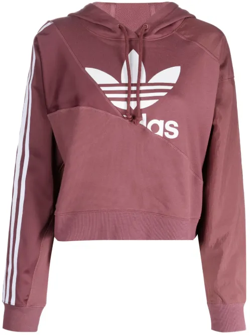 Hoodie crop à lien de resserrage - adidas - Modalova