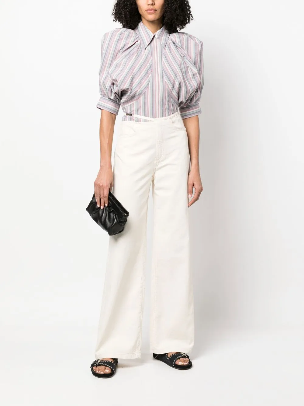 ISABEL MARANT Blouse met pofmouwen - Blauw