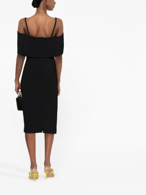 Victoria Beckham off-shoulder midi dress 1123WDR004406A - 3