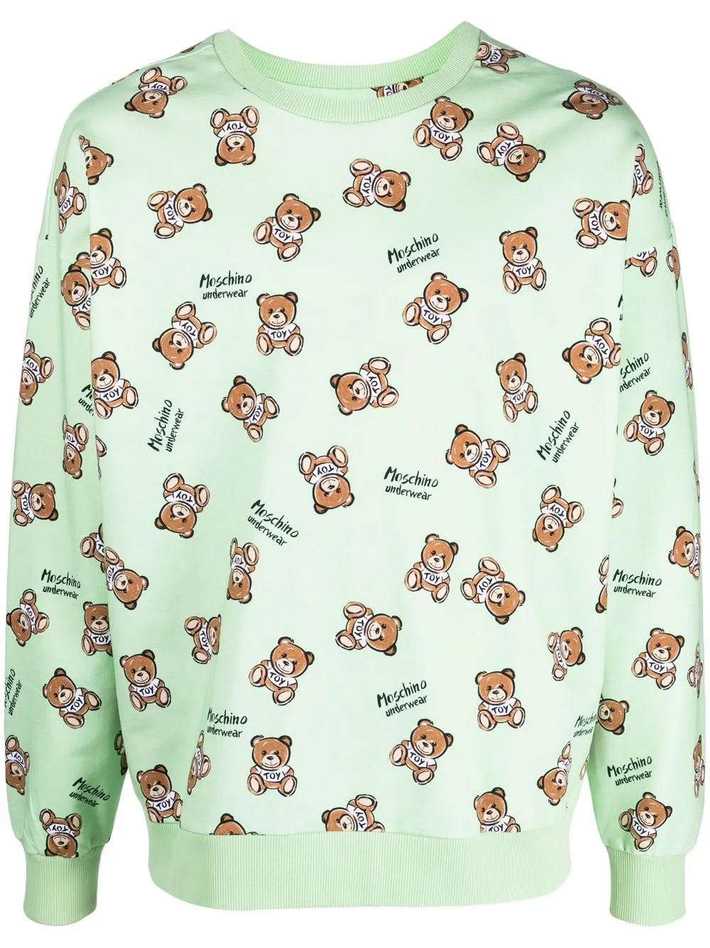 

Moschino Teddy Bear motif cotton sweatshirt - Green