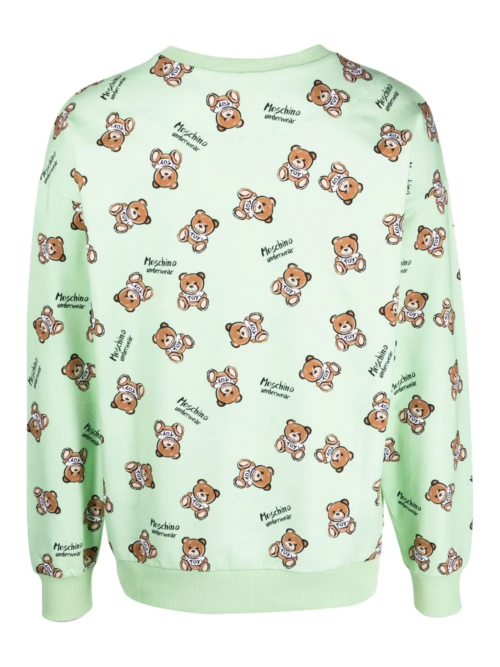 Moschino Sweater met teddybeerprint - Groen