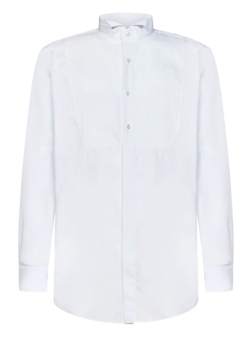 Lardini camisa con pechera con pliegues | blanco | Image 1