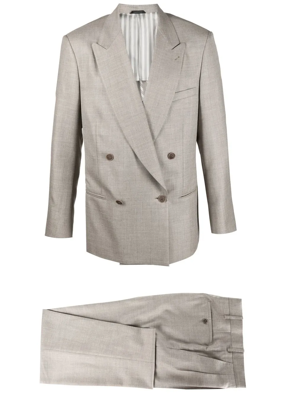 

Giorgio Armani double-breasted tailored suit - Neutrals