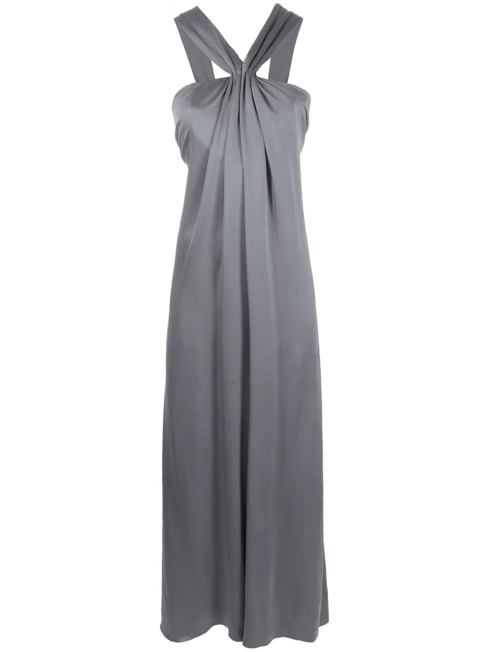 

Giorgio Armani ruched sleeveless maxi dress - Grey