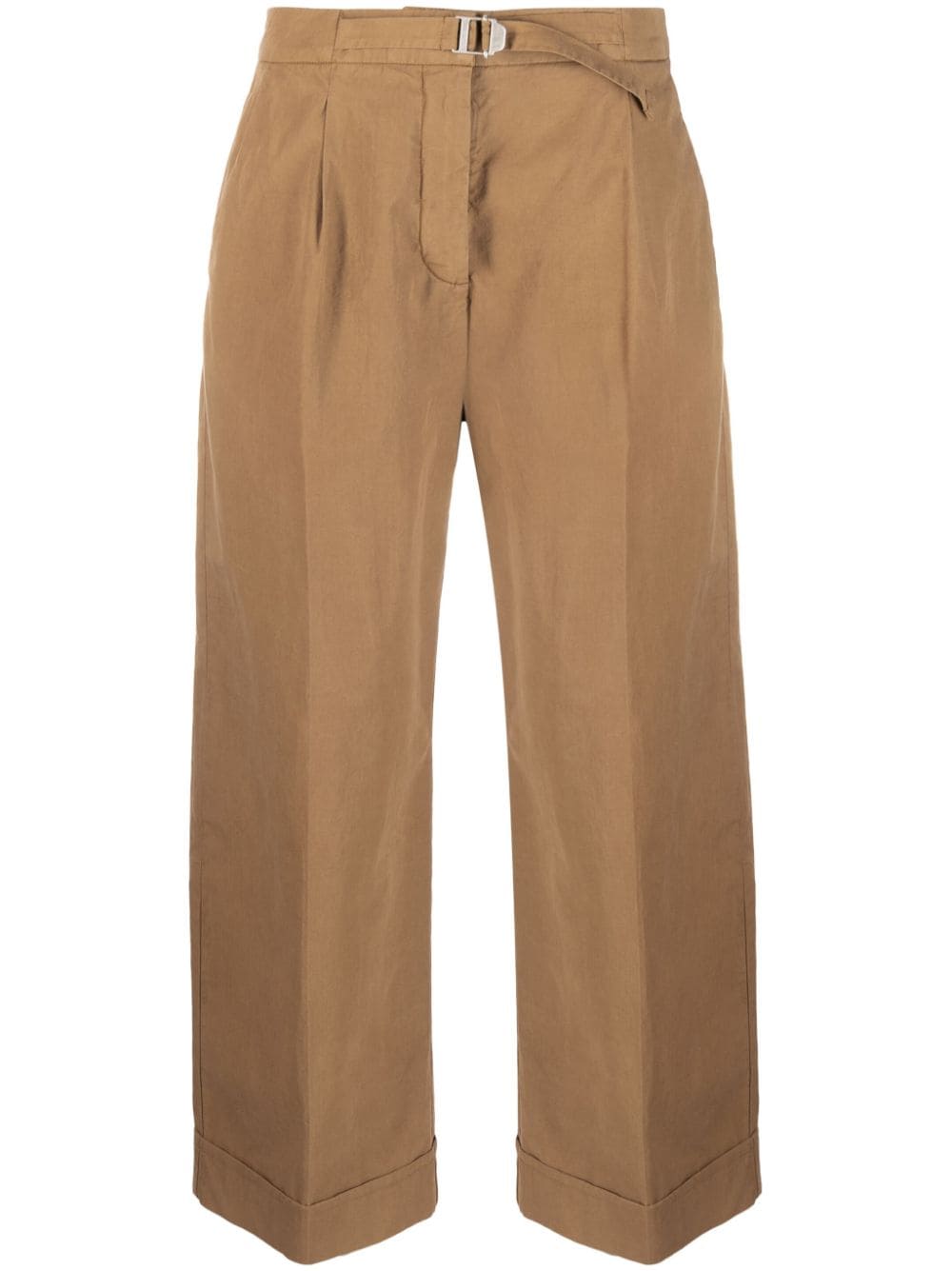 Shop Apc Euphemia Belted Wide-leg Trousers In Braun