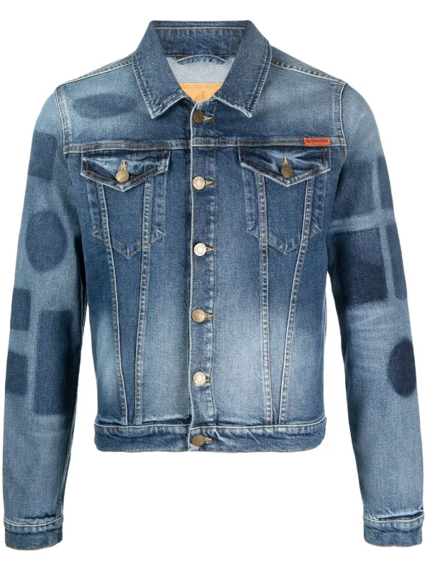 Martine Rose logo-patch Denim Jacket - Farfetch