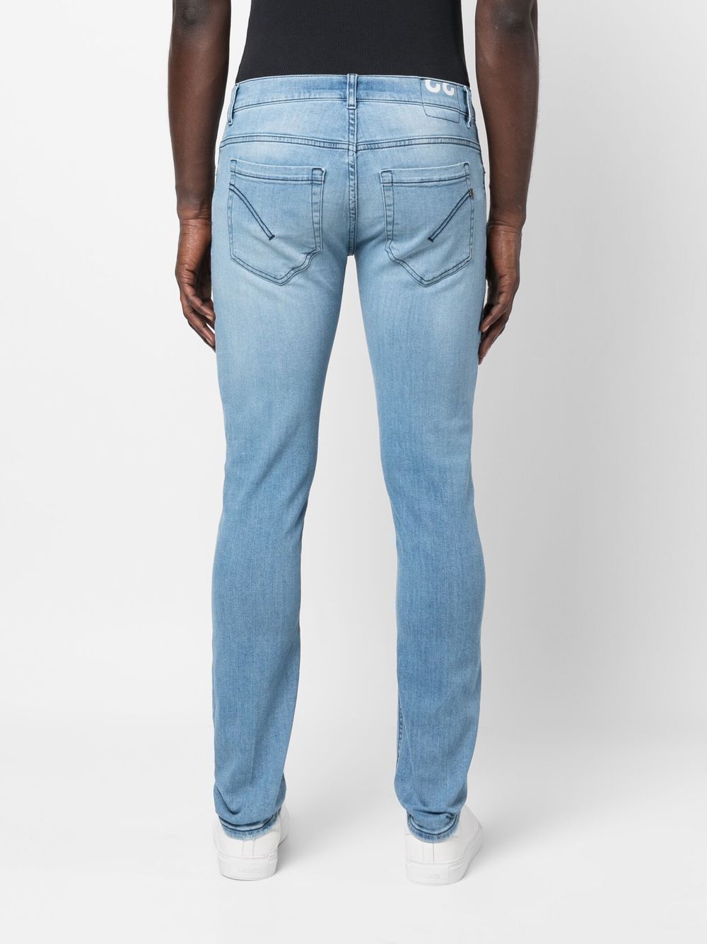 Shop Dondup Low-rise Slim-fit Jeans In Blau