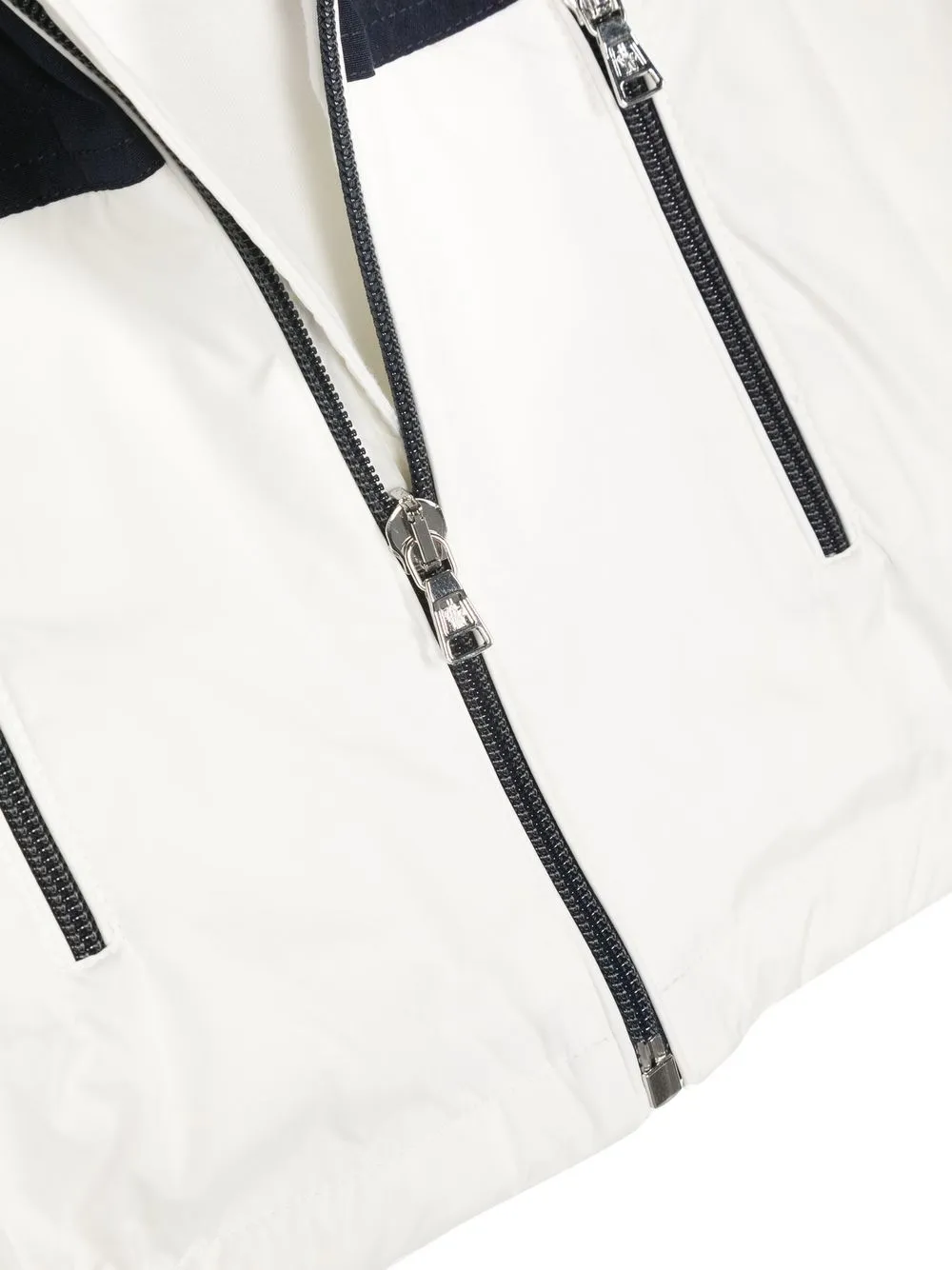  Moncler Enfant Logo-patch Sleeve Hooded Jacket - White 
