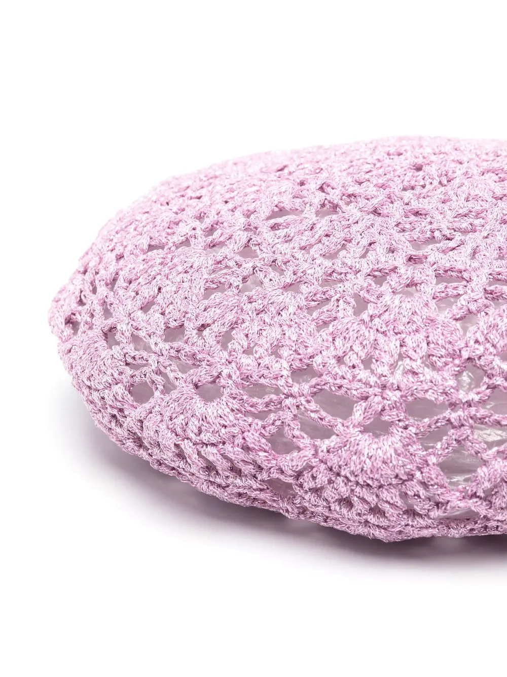 GANNI Gehaakte baret - Roze