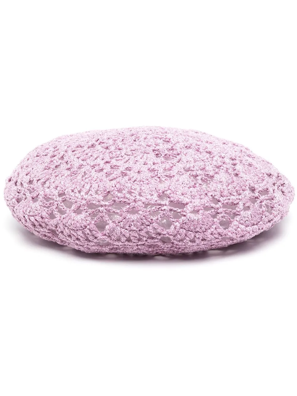

GANNI crochet-knit beret - Pink