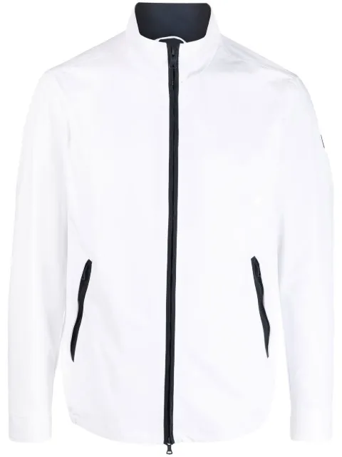 Paul & Shark logo-patch zip-up jacket