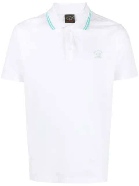 Paul & Shark polo à logo imprimé