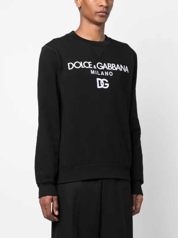 Dolce and gabbana hot sale milano logo crew sweatshirt