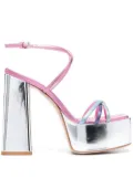Haus of Honey strappy high-heeled platform sandals - Pink