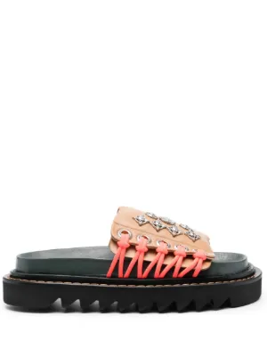 Studded platform slides new arrivals