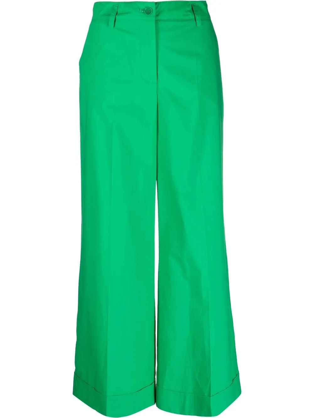 

P.A.R.O.S.H. wide-leg cotton trousers - Green