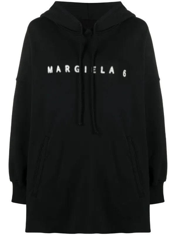 MM6 Maison Margiela logo-print Slouchy Hoodie - Farfetch