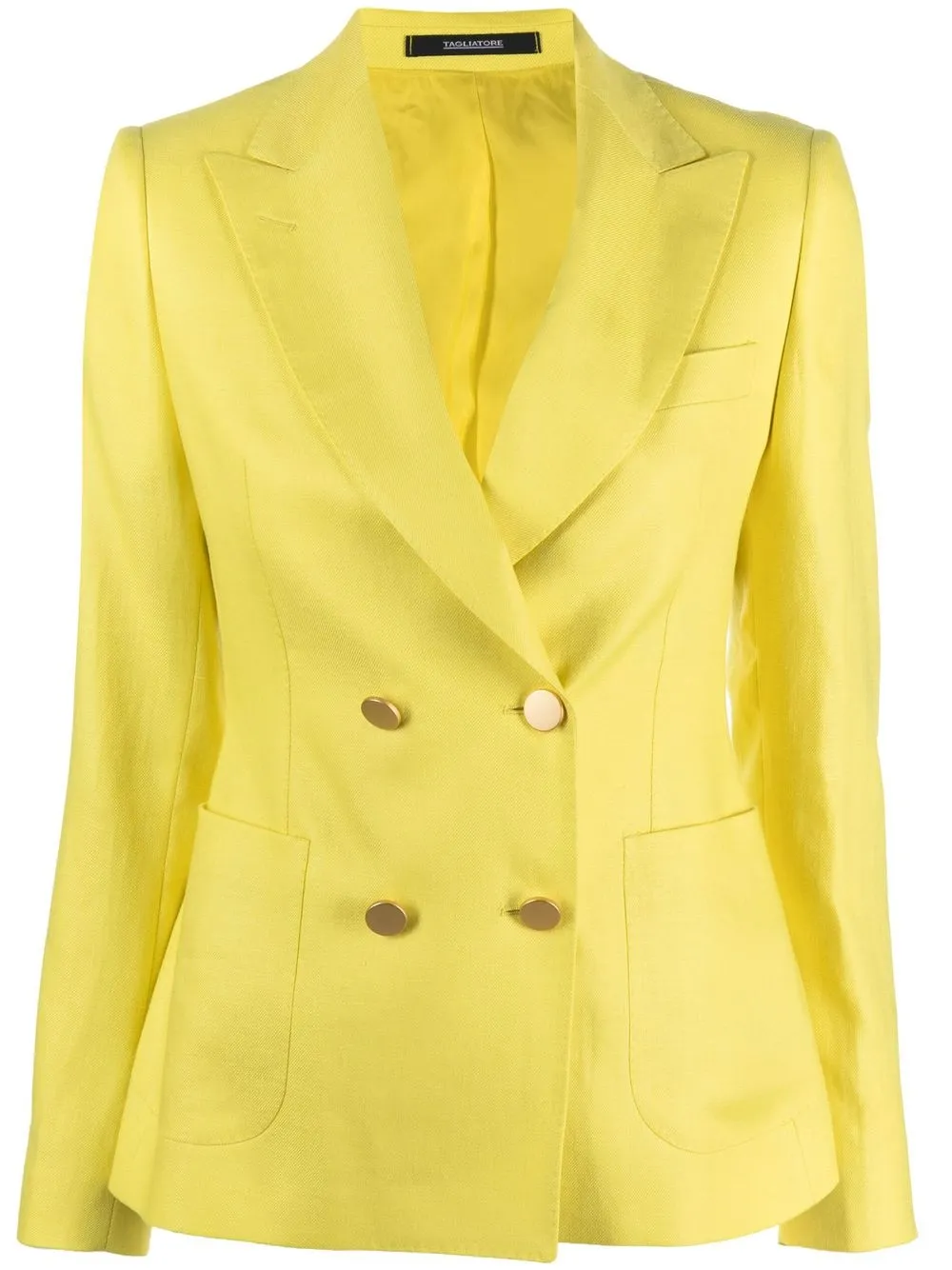 

Tagliatore double-breasted tailored blazer - Yellow