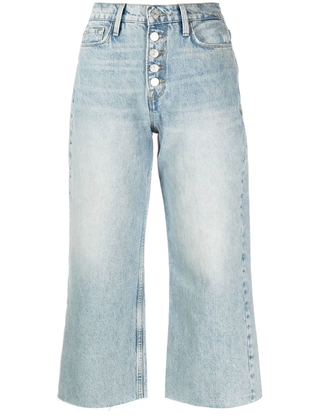 

FRAME cropped wide-leg jeans - Blue