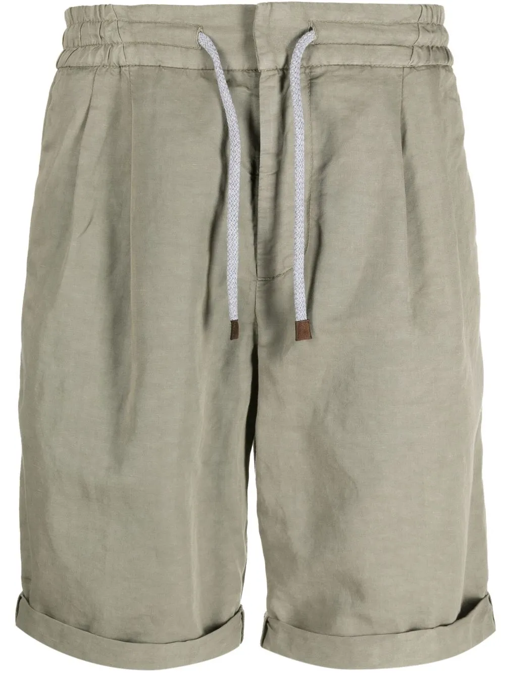 

Brunello Cucinelli pleat-detail deck shorts - Green