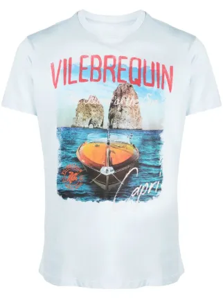 Vilebrequin graphic print Cotton T shirt Farfetch