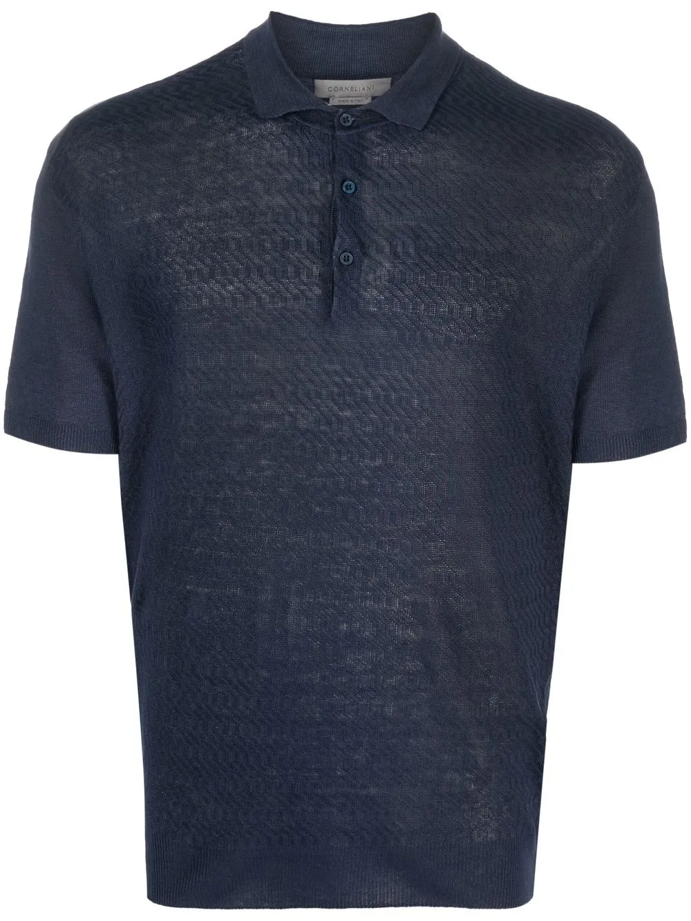 

Corneliani linen polo shirt - Blue