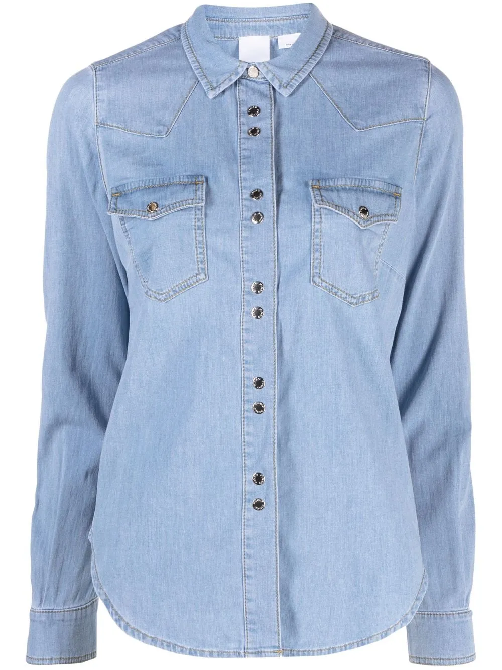 

PINKO camisa de mezclilla manga larga - Azul