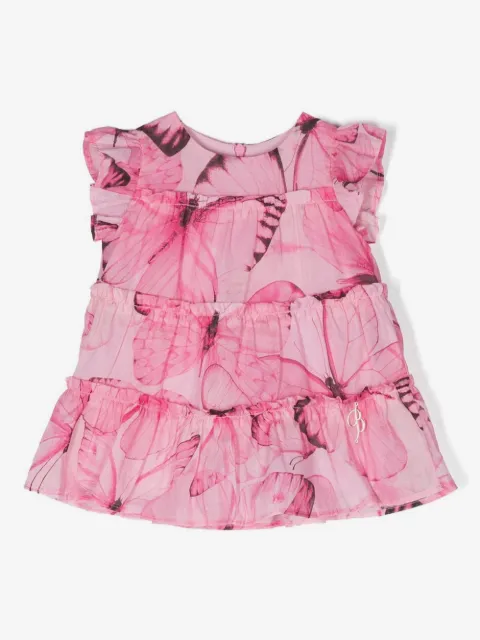 Miss Blumarine falda con estampado de mariposas