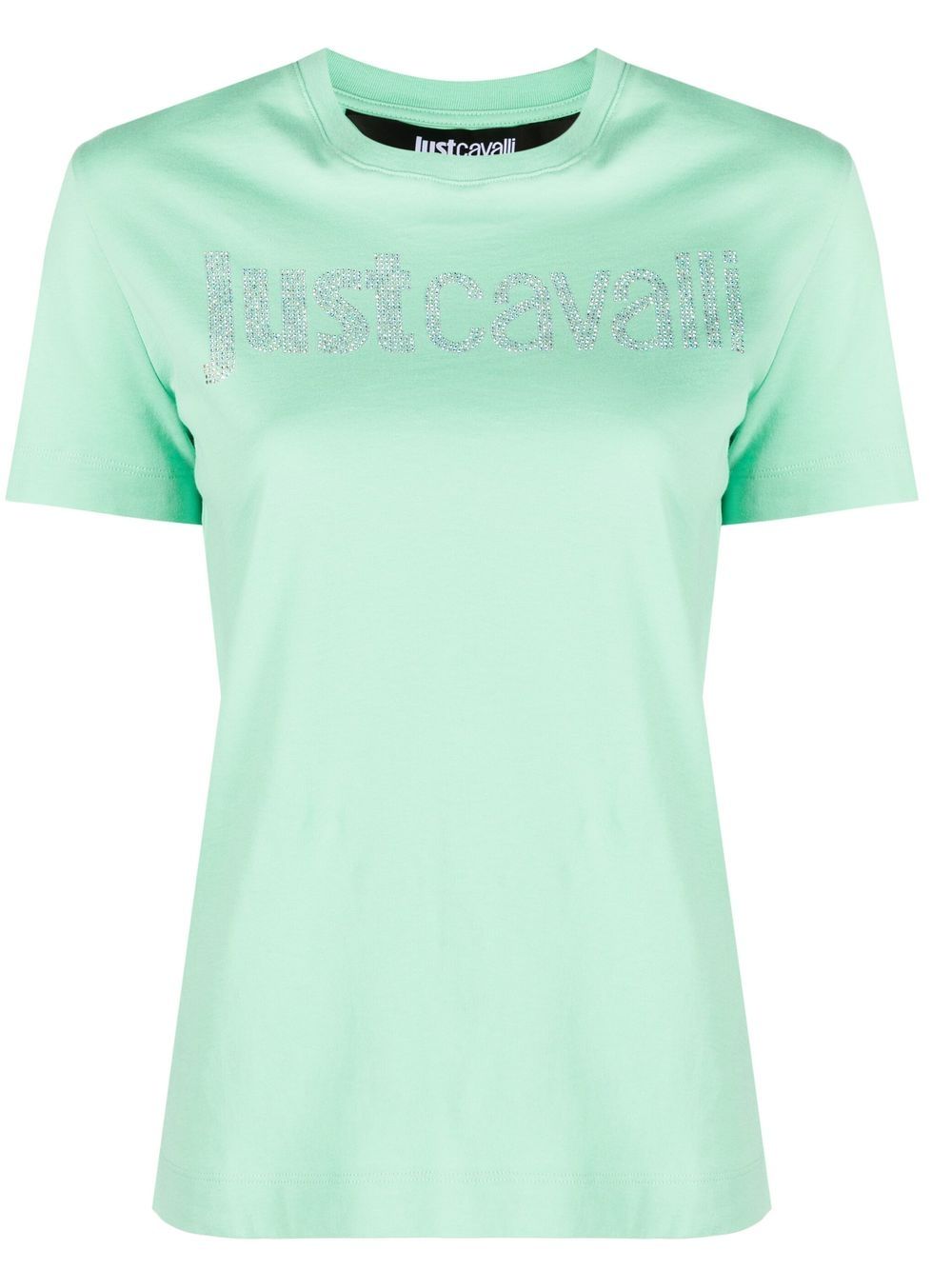 

Just Cavalli embellished-logo cotton T-shirt - Green