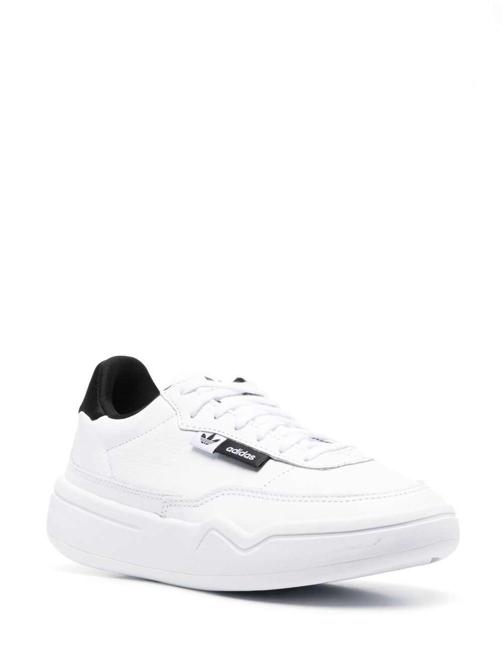 Shop Adidas Originals Low-top Chunky Leather Sneakers In Weiss