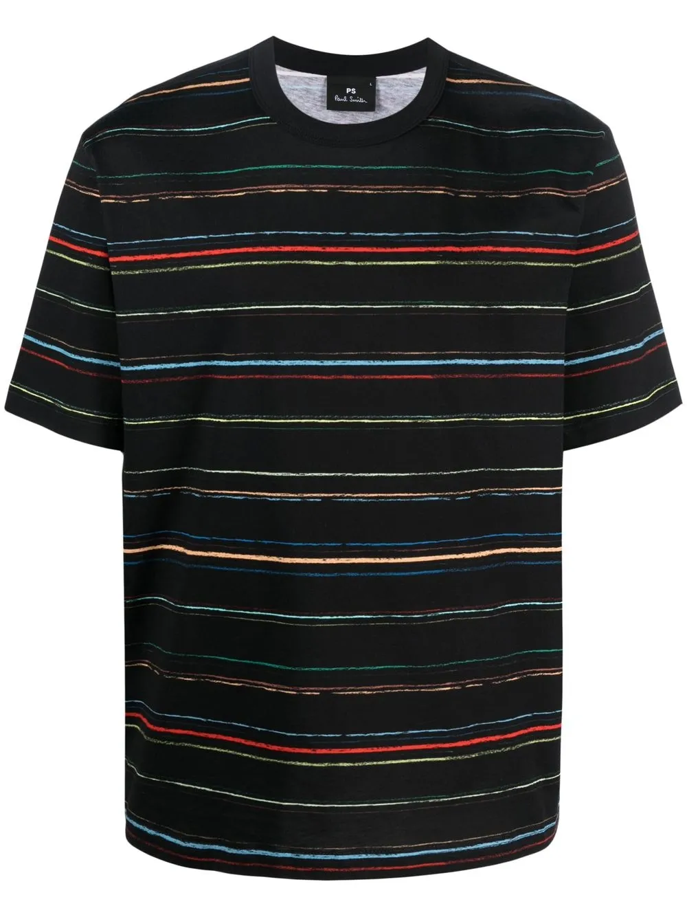 

PS Paul Smith horizontal-stripe cotton T-shirt - Black