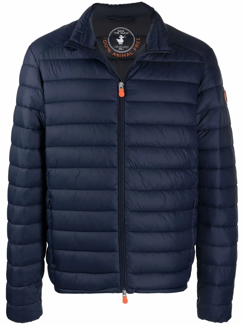  Save The Duck Zip-up Padded Jacket - Blue 