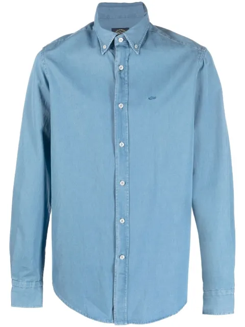 Paul & Shark embroidered-logo shirt 