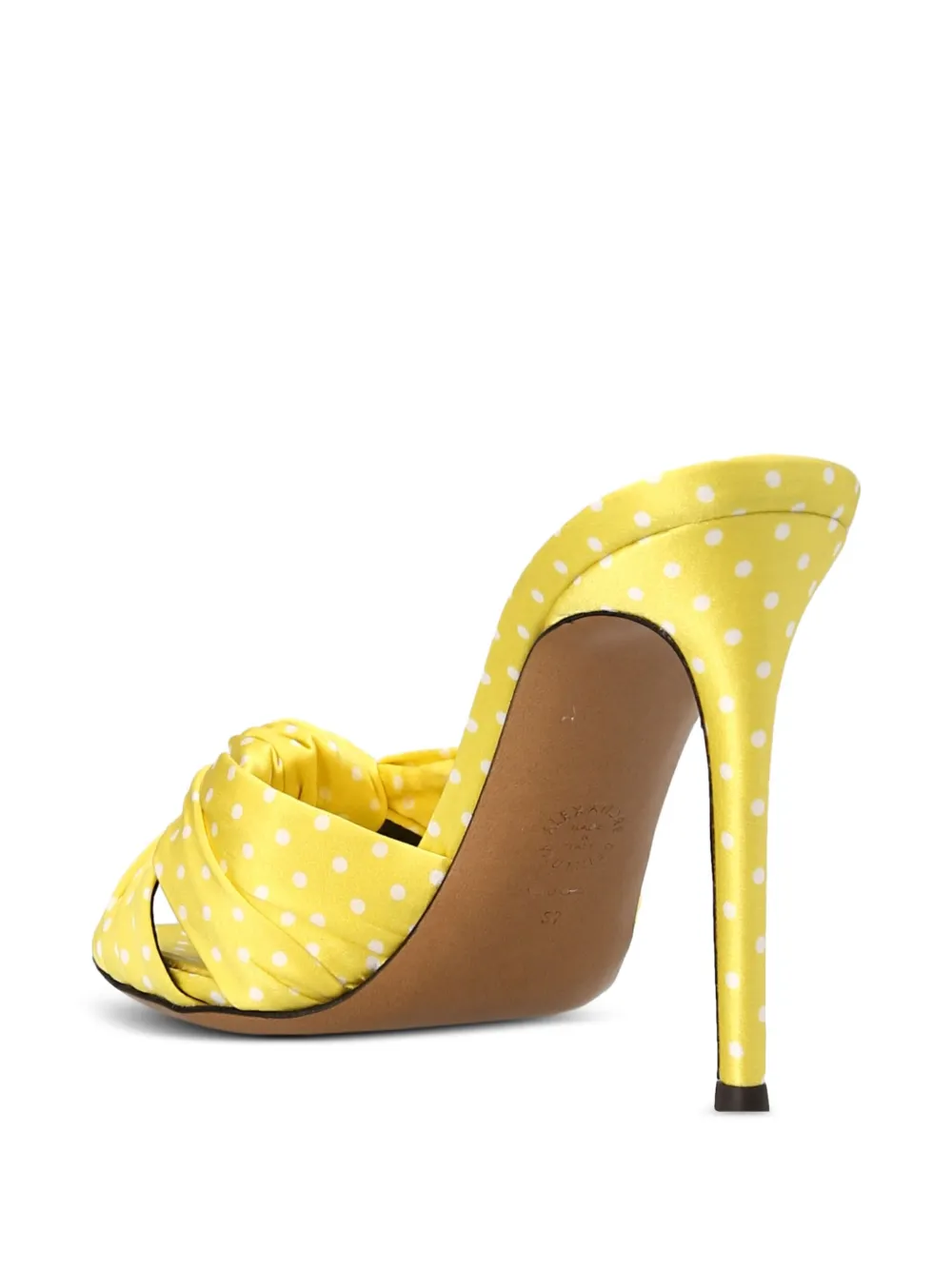 Alexandre Vauthier 105mm polka-dot sandals Yellow