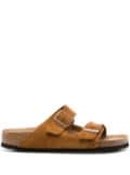 Birkenstock Arizona SFB calf-suede sandals - Brown