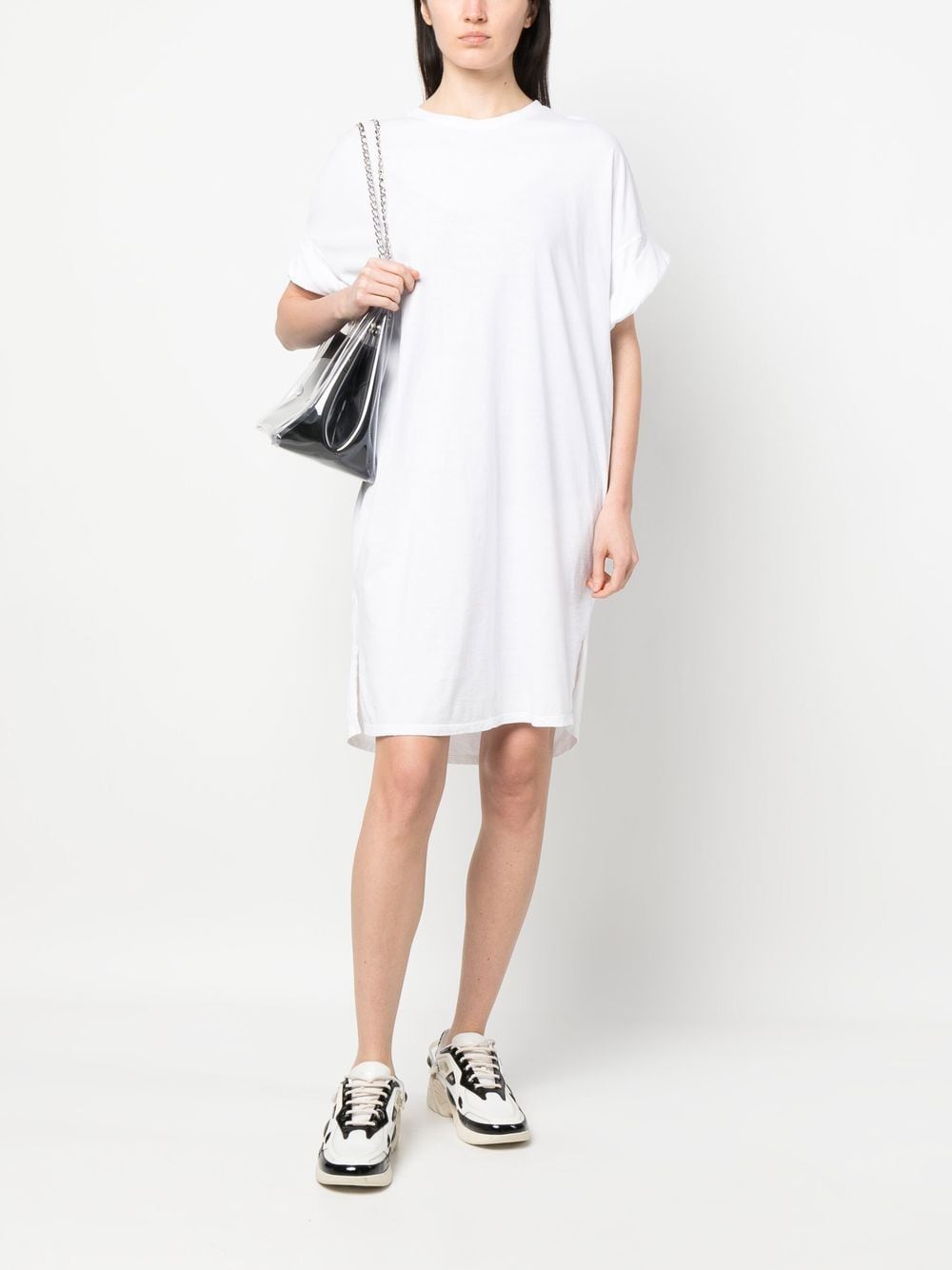 Société Anonyme Mini-jurk met ronde hals - Wit