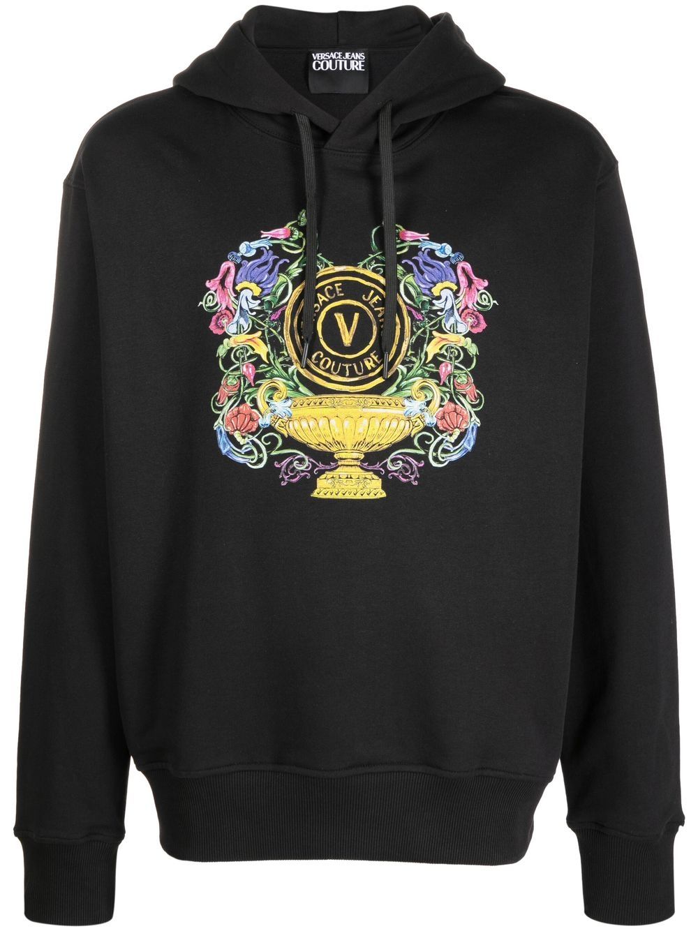 Image 1 of Versace Jeans Couture logo-print hoodie