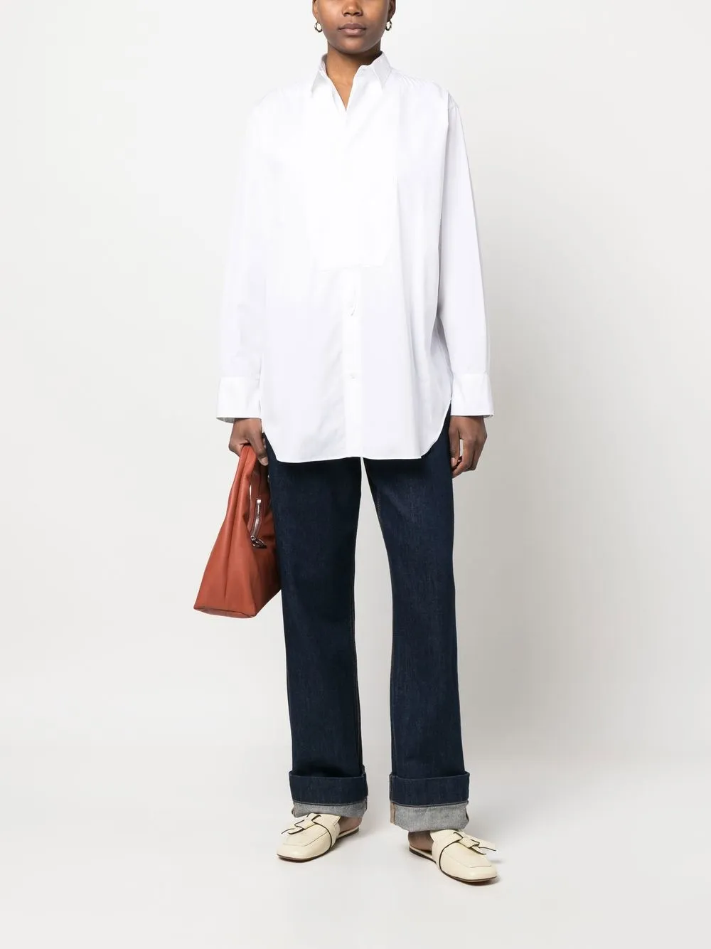 ASPESI Katoenen blouse - Wit