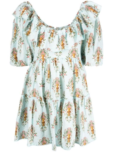 Agua By Agua Bendita floral-print mini dress