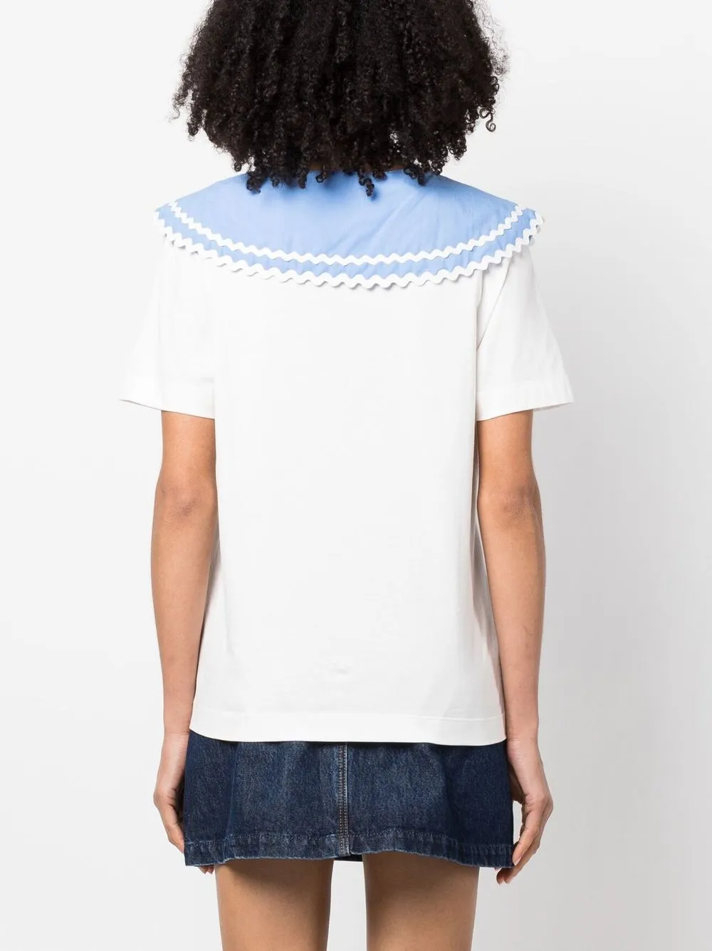 Claudie Pierlot Contrasting sailorcollar Tshirt Farfetch