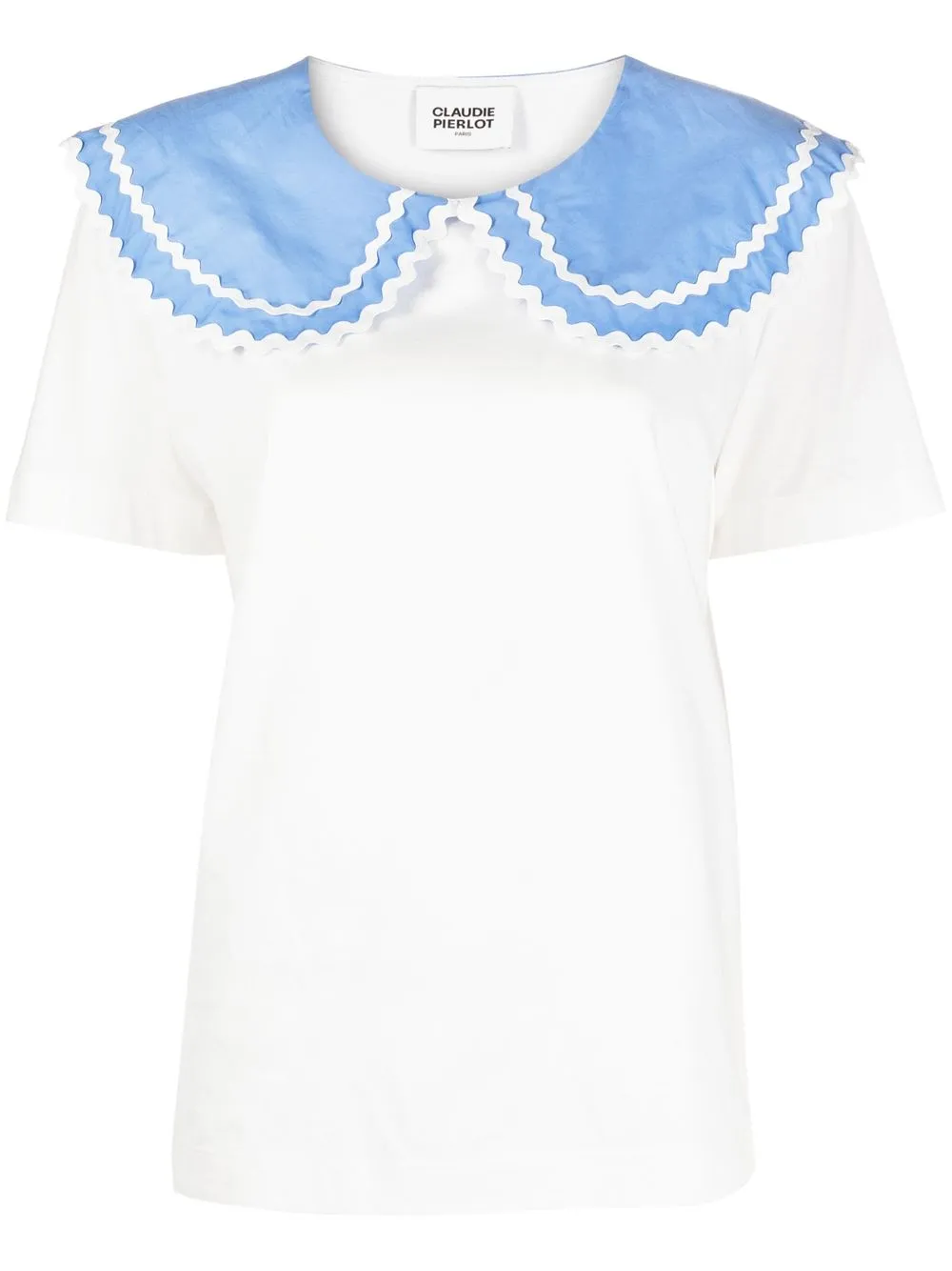 Claudie Pierlot Contrasting sailorcollar Tshirt Farfetch