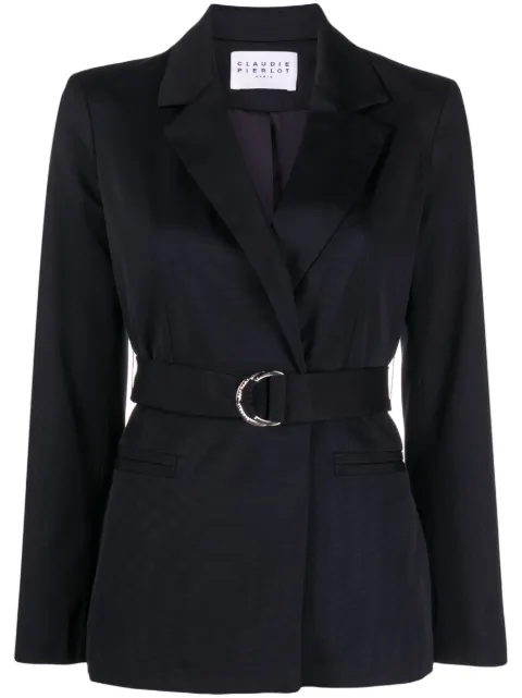 Claudie Pierlot belted-waist blazer 