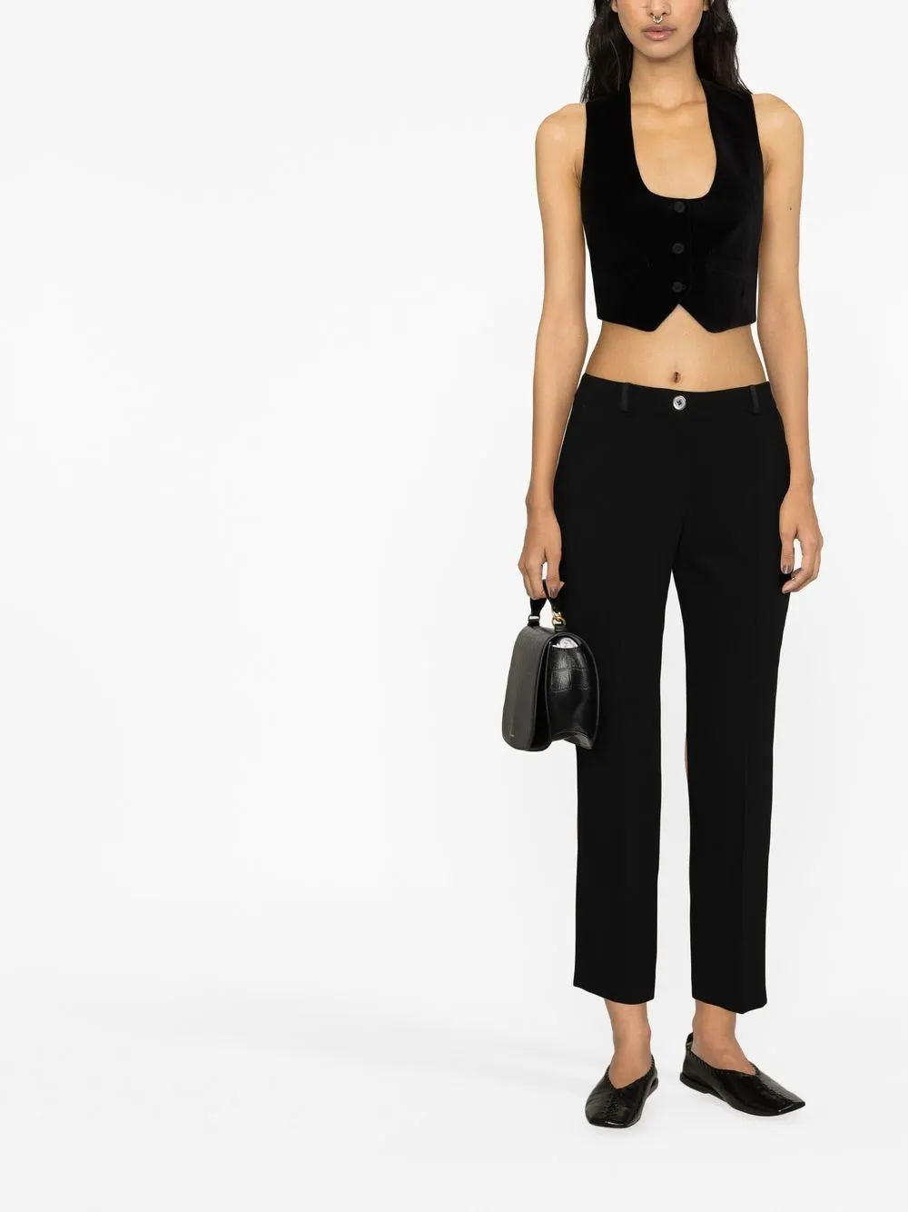 Claudie Pierlot Fluwelen gilet - Zwart