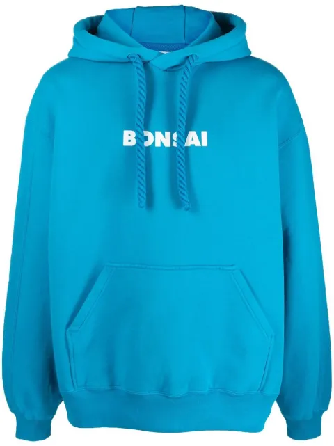 Bonsai logo-print cotton hoodie