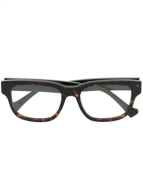 Gucci Eyewear lentes con armazón estilo carey y logo grabado