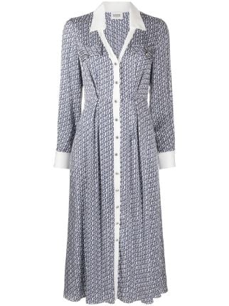 Claudie Pierlot Kleid Mit Monogramm Print Farfetch