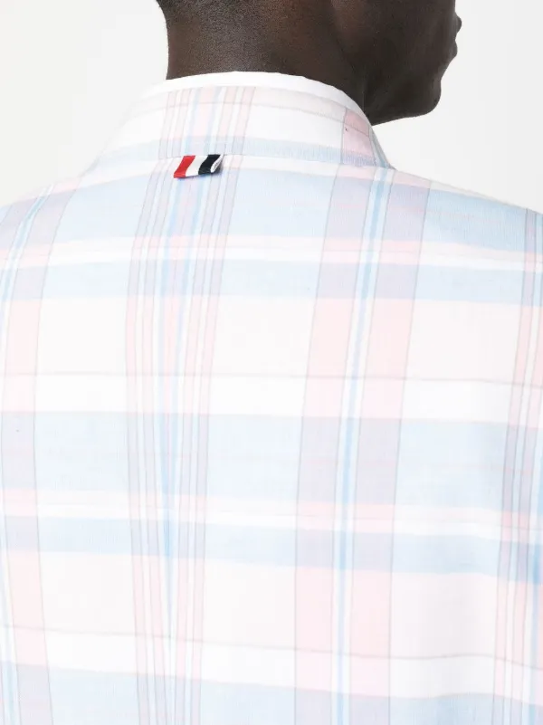 Thom Browne チェック ジャケット | ピンク | FARFETCH JP